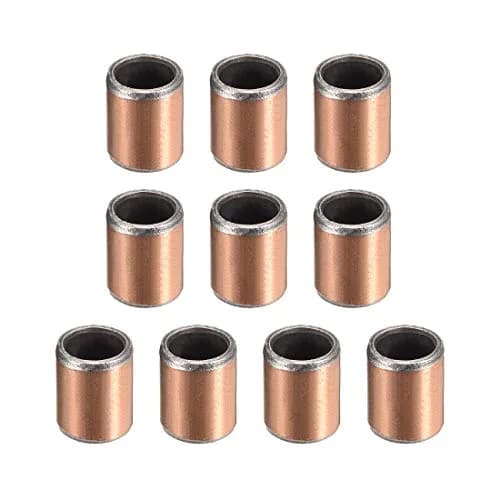 uxcell Sleeve Bearings 6mm Bore x 8mm OD x 10mm Length Oil-Less Bushing (10-Pack) | Industrial Grade Sliding Movement thumbnail 1