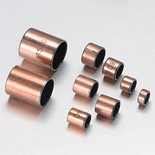 uxcell Sleeve Bearing 6mm Bore x 8mm OD x 4mm Length Plain Bearing Wrapped Oilless Bushings 10 Pack | Self-Lubricating for Sliding Movements thumbnail 3