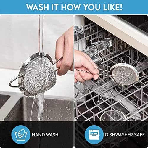 KAFOOR Fine Mesh Strainer - 3.3 Inch Conical Sieve - Tea & Food Strainer, Stainless Steel, Durable & Rust-Resistant thumbnail 7