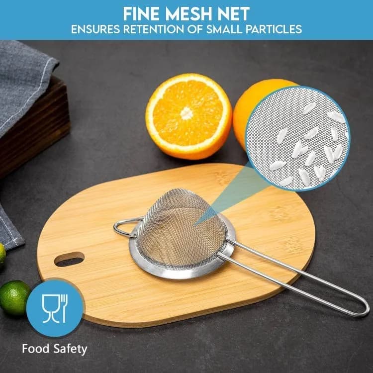 KAFOOR Fine Mesh Strainer - 3.3 Inch Conical Sieve - Tea & Food Strainer, Stainless Steel, Durable & Rust-Resistant thumbnail 6