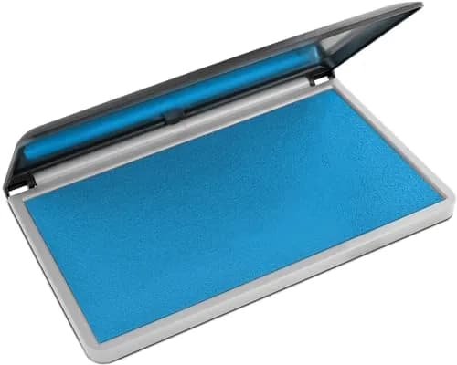 MaxMark Large Premium Light Blue Ink Stamp Pad 17.5cm x 15.9cm (3.5" x 6.25") | Thousands of Crisp Impressions thumbnail 1