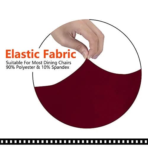 SARAFLORA Burgundy Large Office Chair Cover | Stretch Fit, Removable, Washable Protector (1 Piece) thumbnail 4