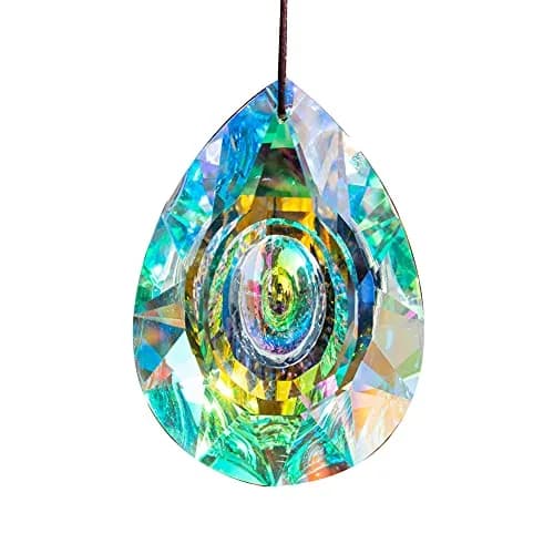 H&D HYALINE & DORA 89mm/3.5in Hanging Chandelier Crystals Prism Rainbow Sun Catcher thumbnail 1