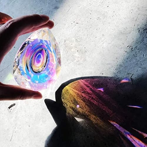 H&D HYALINE & DORA 89mm/3.5in Hanging Chandelier Crystals Prism Rainbow Sun Catcher thumbnail 7