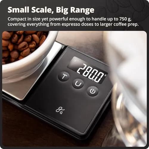 Greater Goods Digital Espresso Scale with 0.1g Precision, 750g Capacity | Compact, Accurate, for Home Espresso thumbnail 6