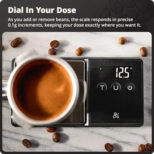 Greater Goods Digital Espresso Scale with 0.1g Precision, 750g Capacity | Compact, Accurate, for Home Espresso thumbnail 3