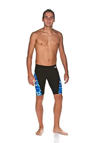ARENA Men's Previous Season Team Color Print Jammer 22 | MaxLife Chlorine Resistant Fabric thumbnail 4