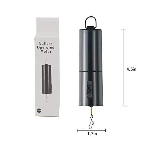 FENELY Black Battery Operated Wind Spinner Motor for Hanging Displays | 1.8 kg (4 lb) Capacity thumbnail 2