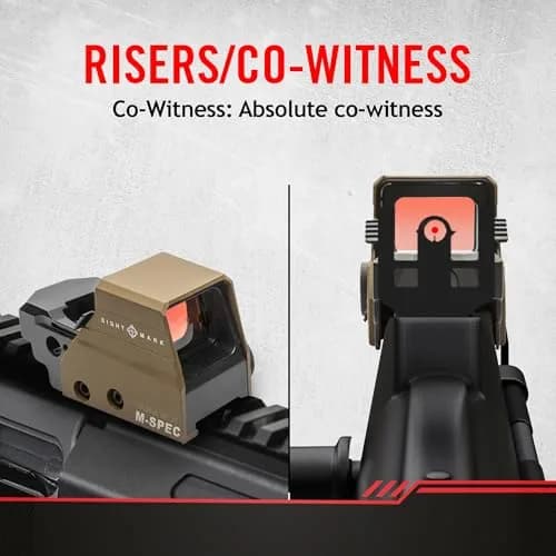 Sightmark Ultra Shot M-Spec FMS Reflex Sight,Dark Earth | Rugged, Night Vision Compatible, 65-MOA Reticle thumbnail 5