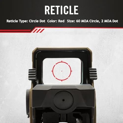 Sightmark Ultra Shot M-Spec FMS Reflex Sight,Dark Earth | Rugged, Night Vision Compatible, 65-MOA Reticle thumbnail 7