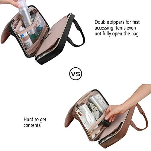 BAGSMART Water-Resistant Toiletry Bag with Hanging Hook | Travel Organizer for Accessories & Full-Size Containers thumbnail 6