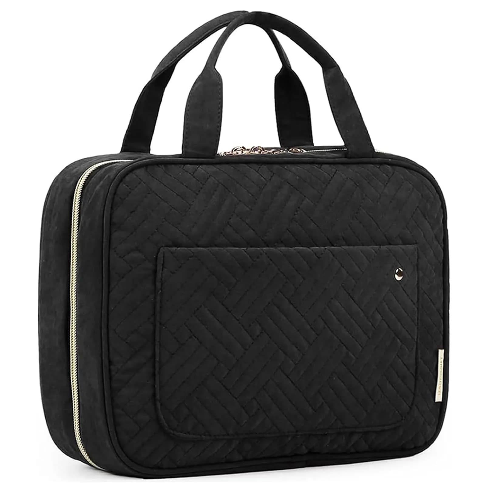 BAGSMART Water-Resistant Toiletry Bag with Hanging Hook | Travel Organizer for Accessories & Full-Size Containers