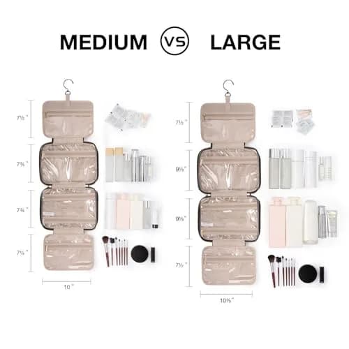 BAGSMART Water-Resistant Toiletry Bag with Hanging Hook | Travel Organizer for Accessories & Full-Size Containers thumbnail 2