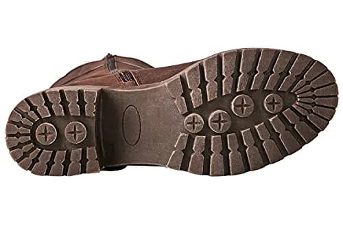 GLOBALWIN Women's Brown Knee High Riding Boots 6.5M | Chunky Low Heel, Fashion-Forward Comfort thumbnail 6