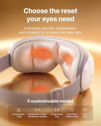 RENPHO Eyeris 1 Eye Massager with Heat | Heated Eye Mask for Relaxation & Migraine Relief thumbnail 3