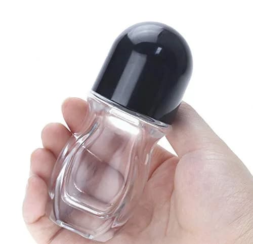 Wresty 50ml (1.69Oz) Glass Roller Bottles with Black Screw Lids | Leakproof Design for Essential Oils & Perfumes thumbnail 5