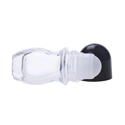 Wresty 50ml (1.69Oz) Glass Roller Bottles with Black Screw Lids | Leakproof Design for Essential Oils & Perfumes thumbnail 2