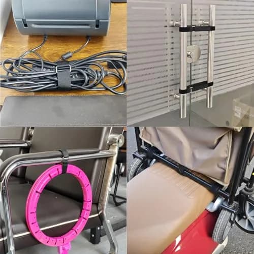 VIGAER 8"12"18"24"30" Hook and Loop Cable Straps | Reusable Nylon Securing Straps with Buckle thumbnail 6