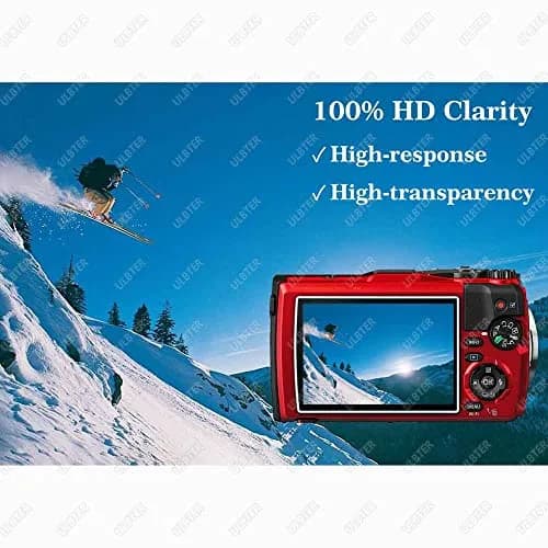ULBTER Screen Protector for Olympus TG-7 TG-6 TG-5 TG-4 3 Pack | 9H Hardness, HD Clarity, Bubble-Free thumbnail 5