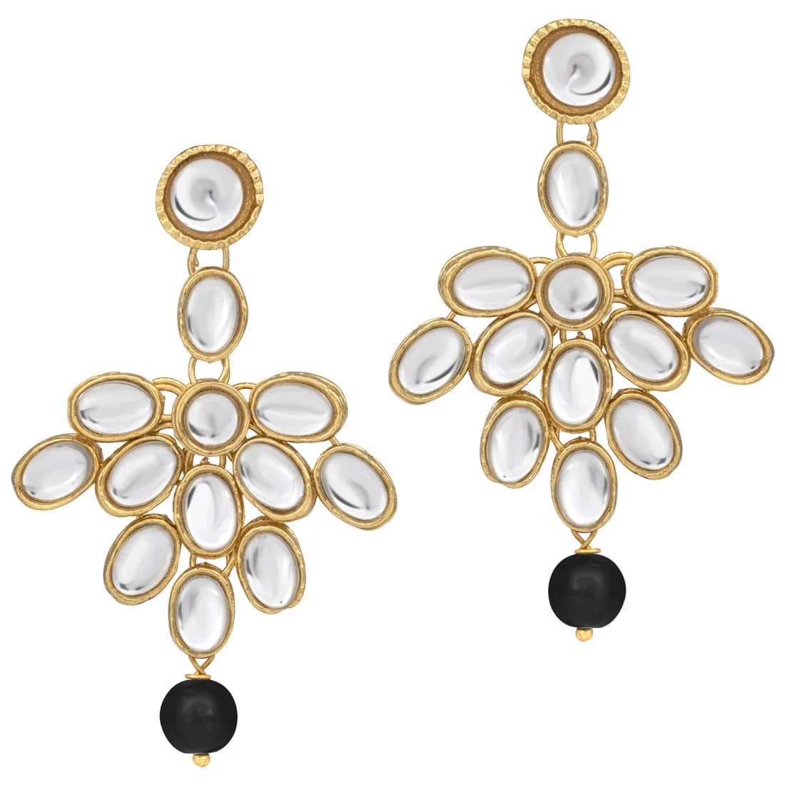 I Jewels Wedding Collection Rani Stylish Party Wear Jewelry Set with Earrings for Women (Black) | 75g (2.6oz) - view 5