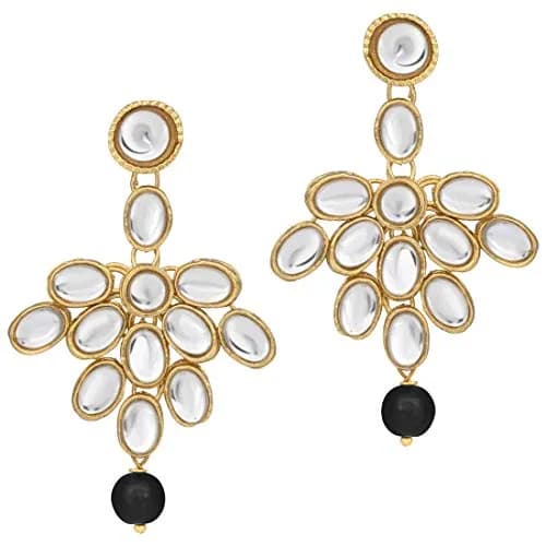 I Jewels Wedding Collection Rani Stylish Party Wear Jewelry Set with Earrings for Women (Black) | 75g (2.6oz) thumbnail 5