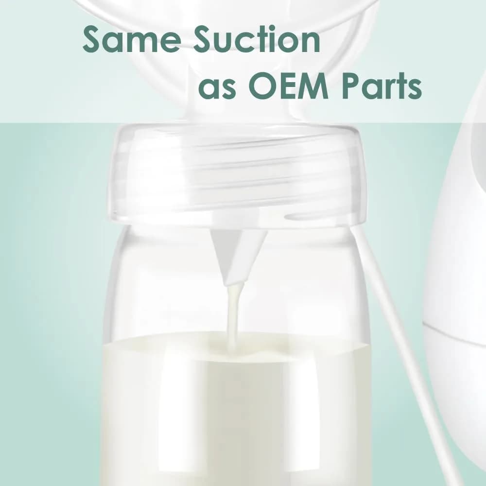 Maymom Duckbill Valves for Spectra S1/S2/9+ 6ct White | BPA-Free Silicone for Consistent Suction - view 5