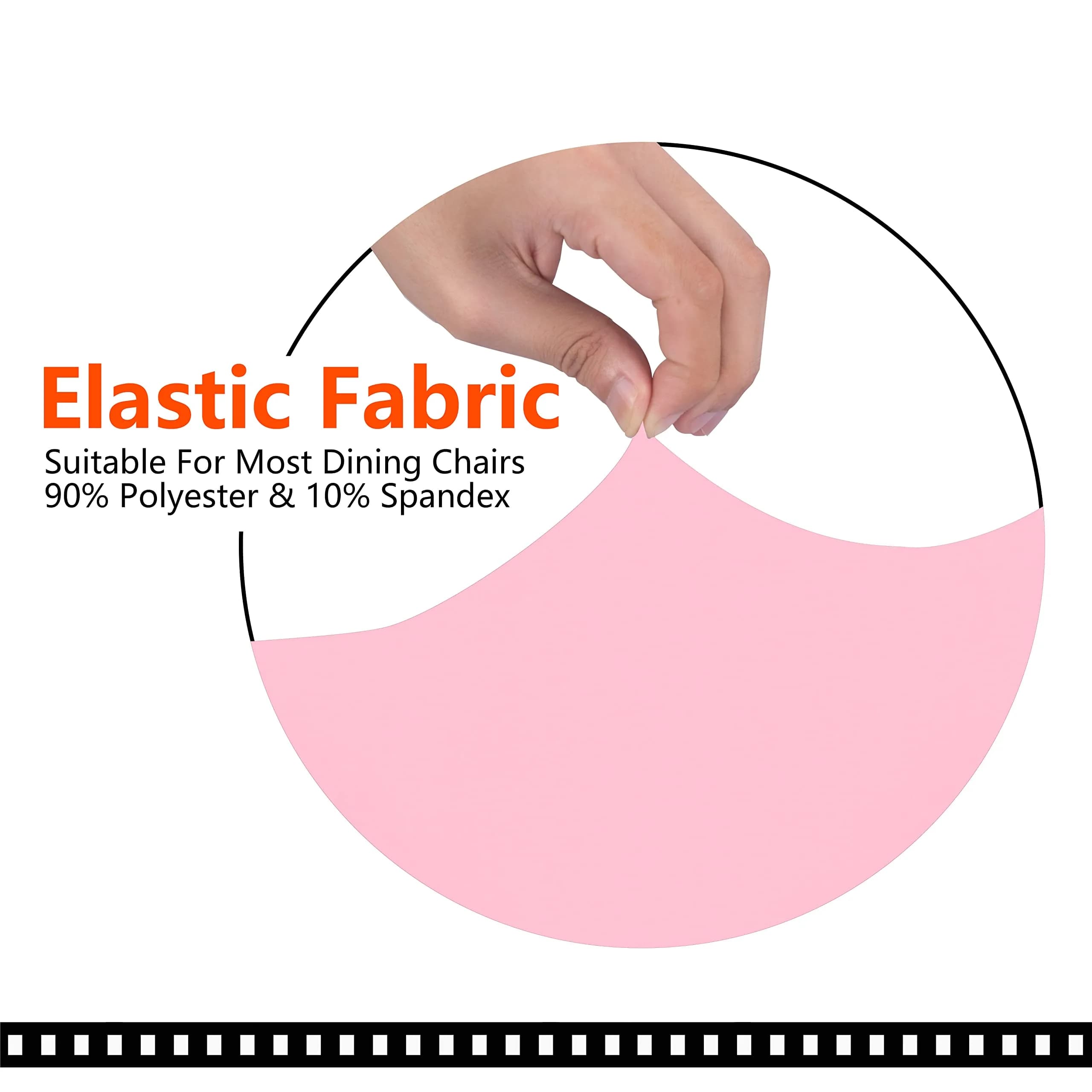 SARAFLORA Pink Large Office Chair Cover | Stretch Fit, Removable, Washable Protector (1 Piece) - view 2
