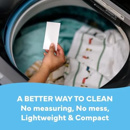 Tru Earth Dry Laundry Detergent Sheets, Fresh Linen, 32 Loads | Eco-Friendly, Compact & Gentle for Sensitive Skin thumbnail 6