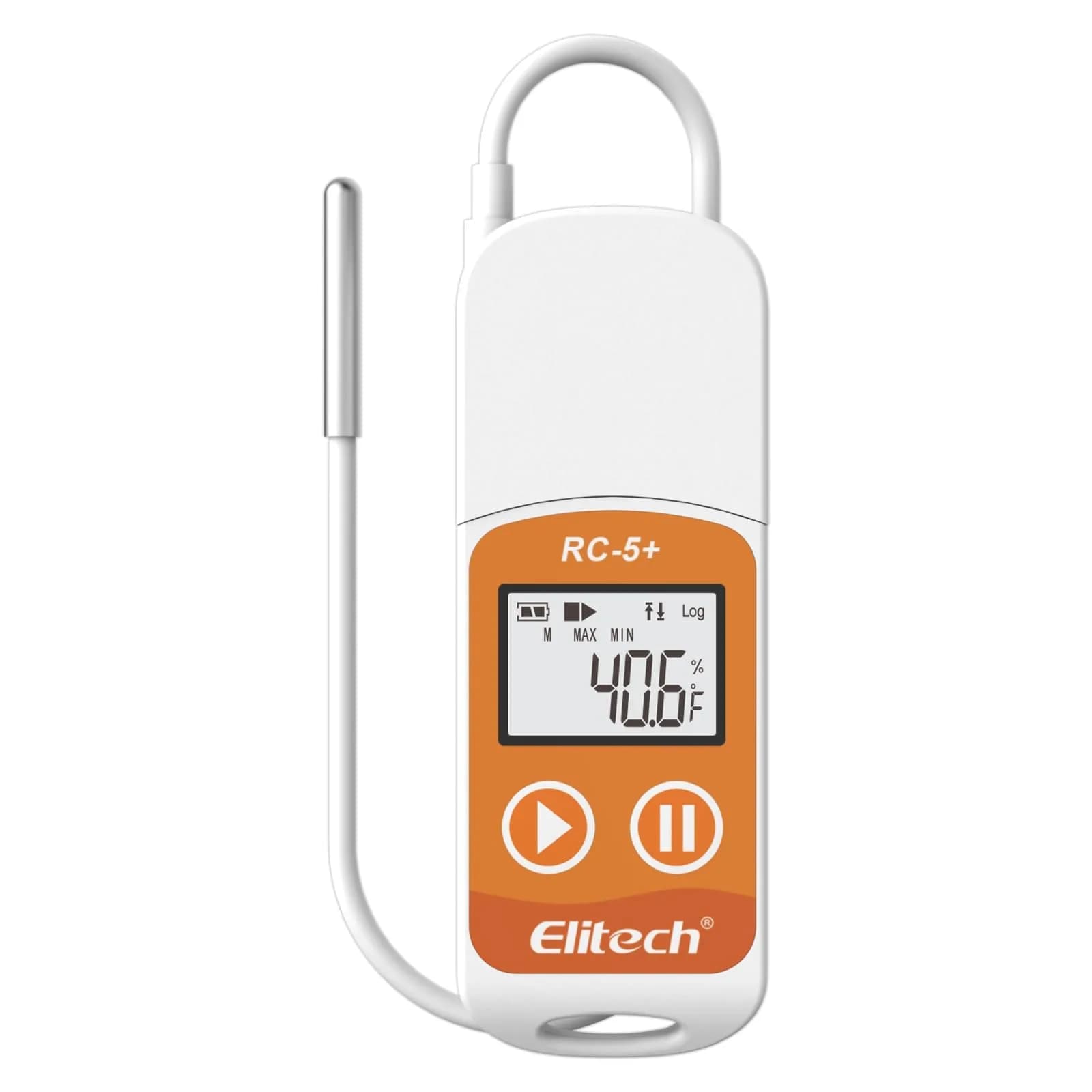 Elitech RC-5+ TE Digital PDF USB Temperature Data Logger 32000 Points | High Accuracy with External Sensor — RC-5+ TE