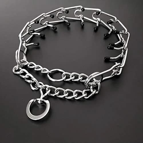 Love Dream Prong Collars for Dogs No Pull Dog Training Collar | Heavy Duty, Adjustable, Rubber Tips (15-23") thumbnail 3