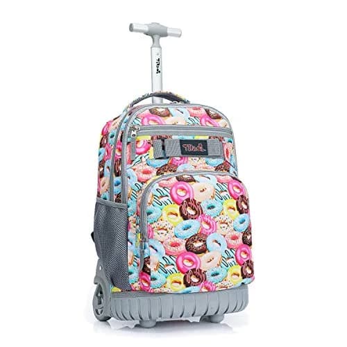 Tilami Rolling Backpack 18.92" (48cm) | Wheeled School & Travel Bag with Laptop Compartment thumbnail 1