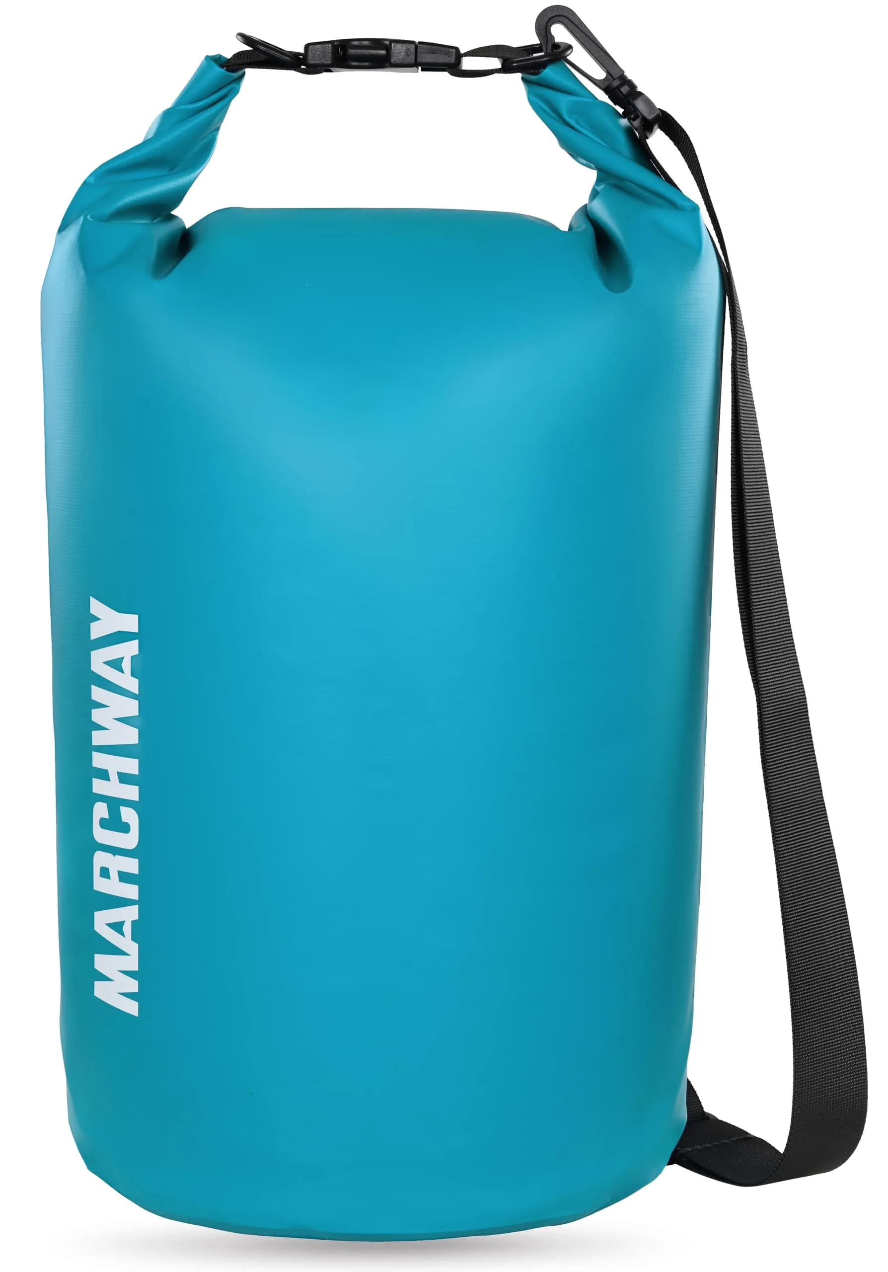 MARCHWAY Floating Waterproof Dry Bag Backpack, Roll Top, 40L Teal | Keeps Gear Dry & Afloat on Water Adventures — Teal