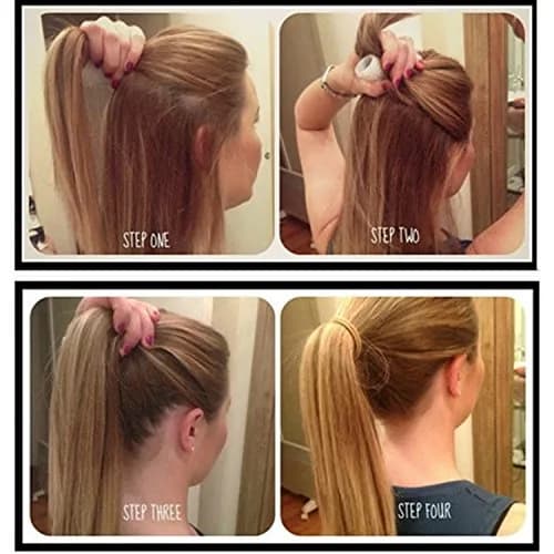 Malwaker Black Hair Bun Maker Tool 1 Count | Easy DIY Hairstyles for Voluminous Ponytails thumbnail 2