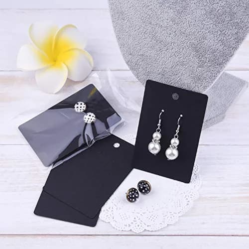 TUPARKA 120 Pcs Earring Display Card, Kraft Paper Tags for DIY Jewelry, 3.5 x 2 Inches thumbnail 5