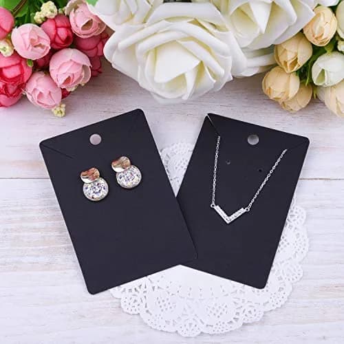 TUPARKA 120 Pcs Earring Display Card, Kraft Paper Tags for DIY Jewelry, 3.5 x 2 Inches thumbnail 6