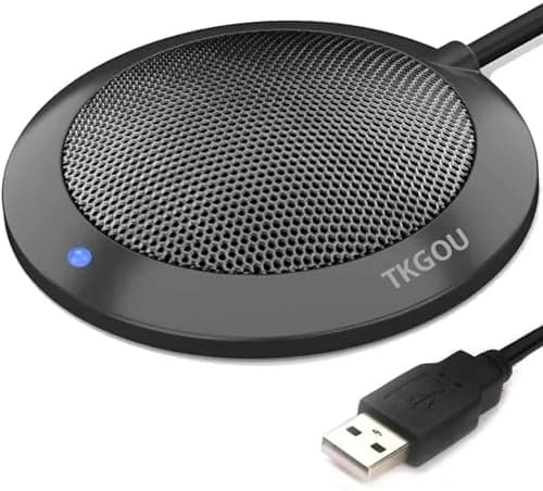 TKGOU Conference USB Microphone | Omnidirectional Desktop Mic with LED Indicator for Online Meetings thumbnail 1