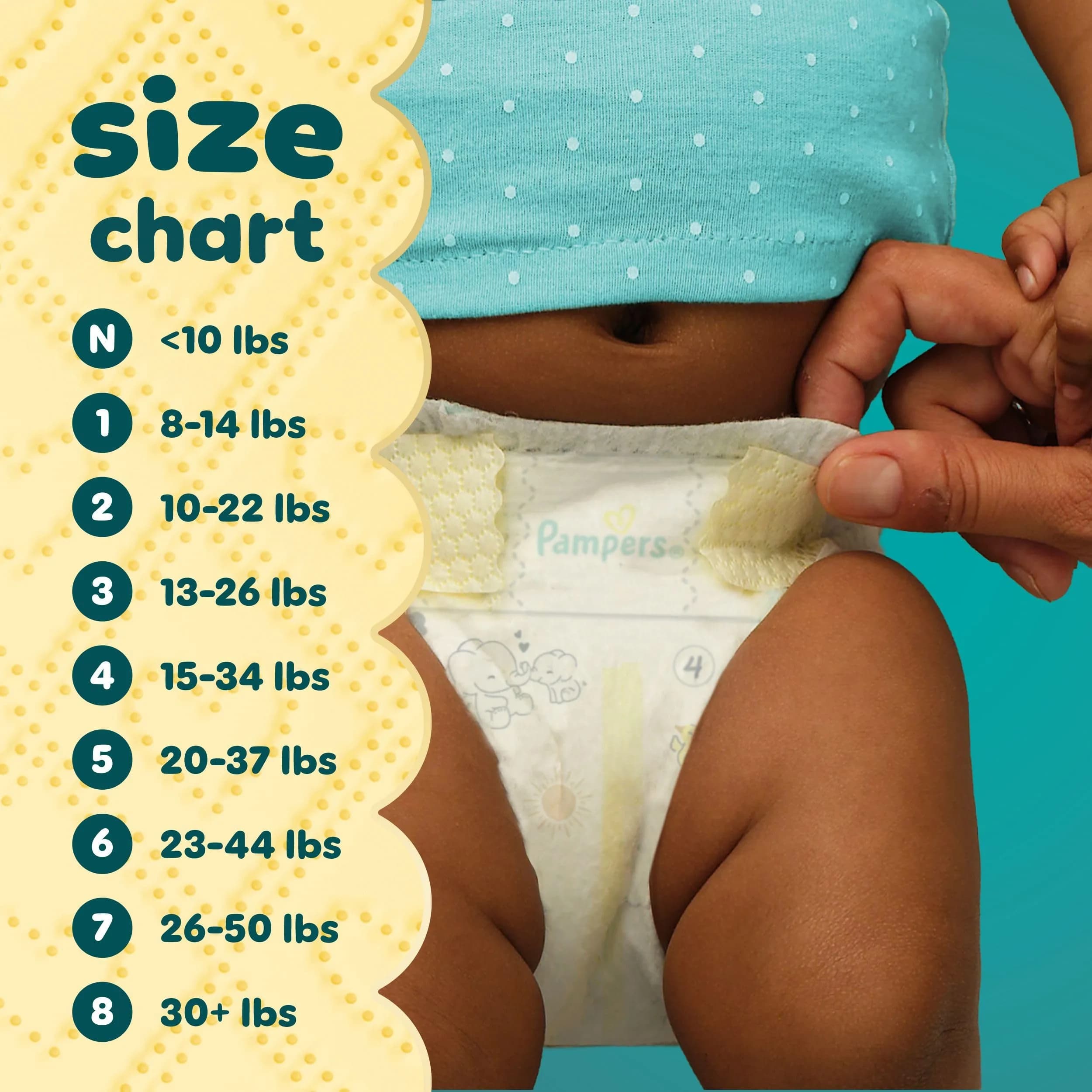 Pampers Swaddlers Diapers Size 5 (7-13 kg / 16-37 lbs) | Pediatrician Recommended, Hypoallergenic, 104 Count - view 9