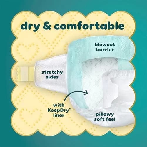 Pampers Swaddlers Diapers Size 5 (7-13 kg / 16-37 lbs) | Pediatrician Recommended, Hypoallergenic, 104 Count thumbnail 2