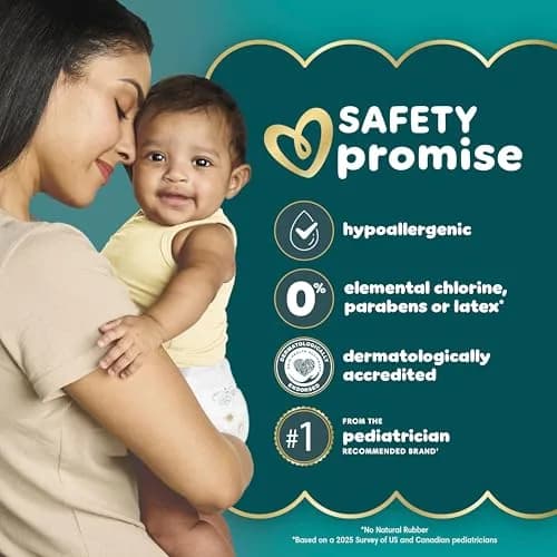 Pampers Swaddlers Diapers Size 5 (7-13 kg / 16-37 lbs) | Pediatrician Recommended, Hypoallergenic, 104 Count thumbnail 3
