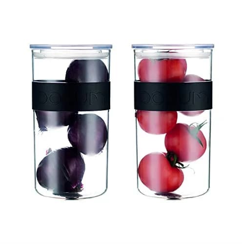 Bodum Presso Airtight Food Storage Jar Black 2L (67.6 oz) | BPA-Free Plastic for Pantry & Fridge thumbnail 3