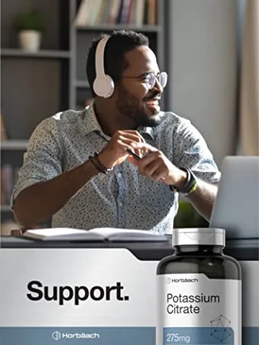 Horbäach Potassium Citrate Supplement 275 mg | 400 Capsules | Supports Wellness & Absorption thumbnail 6