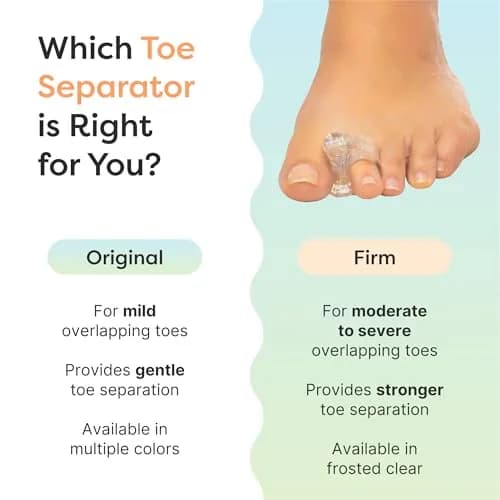 ZenToes Gel Toe Spacers for Bunions & Overlapping Toes | Soft Silicone Support for Comfort & Alignment thumbnail 6