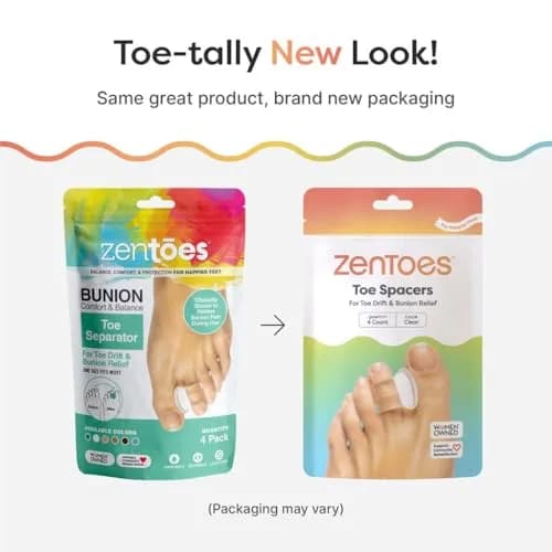 ZenToes Gel Toe Spacers for Bunions & Overlapping Toes | Soft Silicone Support for Comfort & Alignment thumbnail 8
