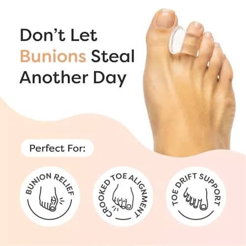 ZenToes Gel Toe Spacers for Bunions & Overlapping Toes | Soft Silicone Support for Comfort & Alignment thumbnail 2