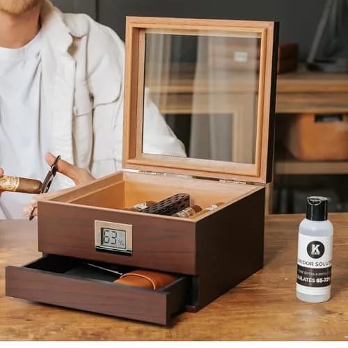 CASE ELEGANCE Klaro Humidor Solution 250ml | Regulates Humidor to 70% RH for Humid Climates thumbnail 4