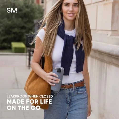 Simple Modern Voyager Travel Coffee Mug with Lid 590ml (16 Ounces) | Insulated Stainless Steel Tumbler thumbnail 4