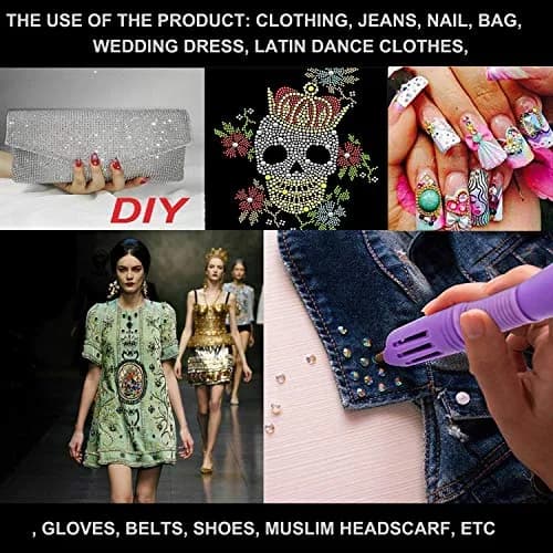 Massive Beads 1000 Pieces Hot Fix Glass Rhinestones SS20 | Sparkling Flatback Gems for Crafts & DIY (4.4mm, Crystal Clear) thumbnail 5