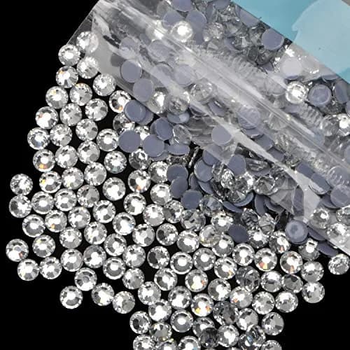 Massive Beads 1000 Pieces Hot Fix Glass Rhinestones SS20 | Sparkling Flatback Gems for Crafts & DIY (4.4mm, Crystal Clear) thumbnail 2