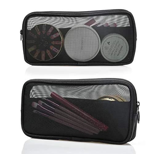 Patu Mesh Travel Toiletry Bag Pack of 2 Medium | Transparent, Lightweight & Portable thumbnail 1