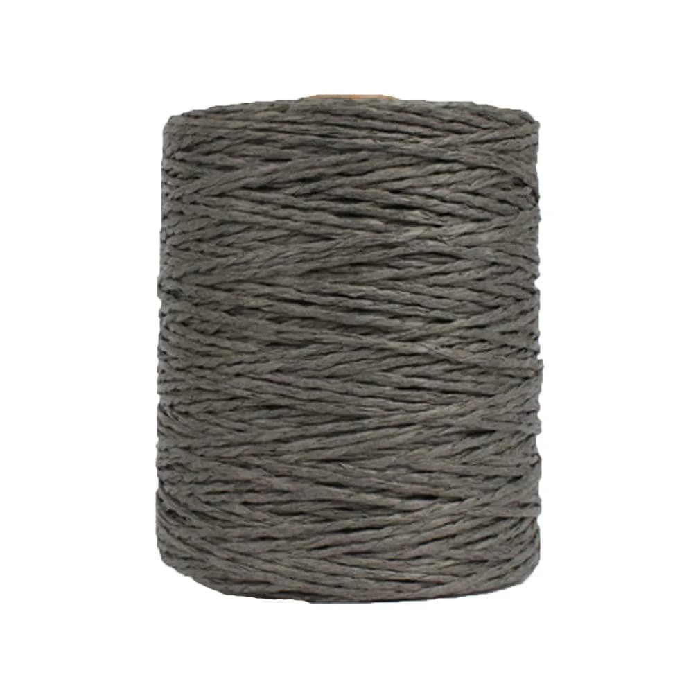 Rayon Crochet Raffia Yarn Red Natural Cotton Yarn for Hats & Bags, 280 Meters (306 Yards) | Breathable & Durable for Year-Round Crafting — Dark Gary